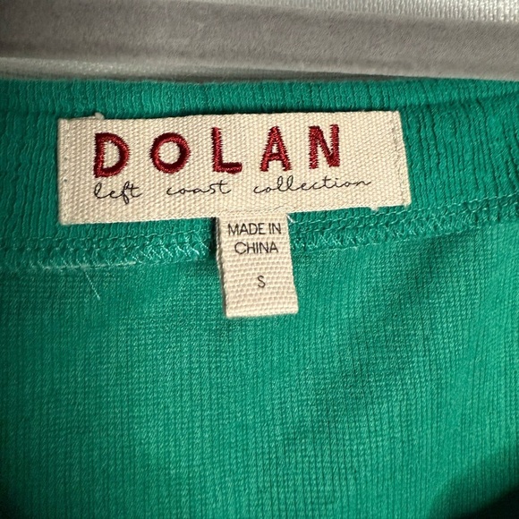 Anthropolgie Dolan Green Left Coast Structured Flutter Top Small - Picture 6 of 11